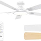 TCL Noiseless Ceiling Fans with Lights, DC Reversible Motor, 6 Speeds