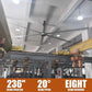 Heavy-Duty 236" Industrial Ceiling Fan with Adjustable Fan Downrod– Most Giant Fan, High-Performance Cooling for Large Spaces
