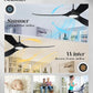 60 inch Outdoor Ceiling Fan for Patios with Light, Black Ceiling Fan with Light, Large Airflow 3 Reversible Solid Wood Blades, DC Motor, Damp Rated Ceiling Fans for Famhouse Exterior Porch